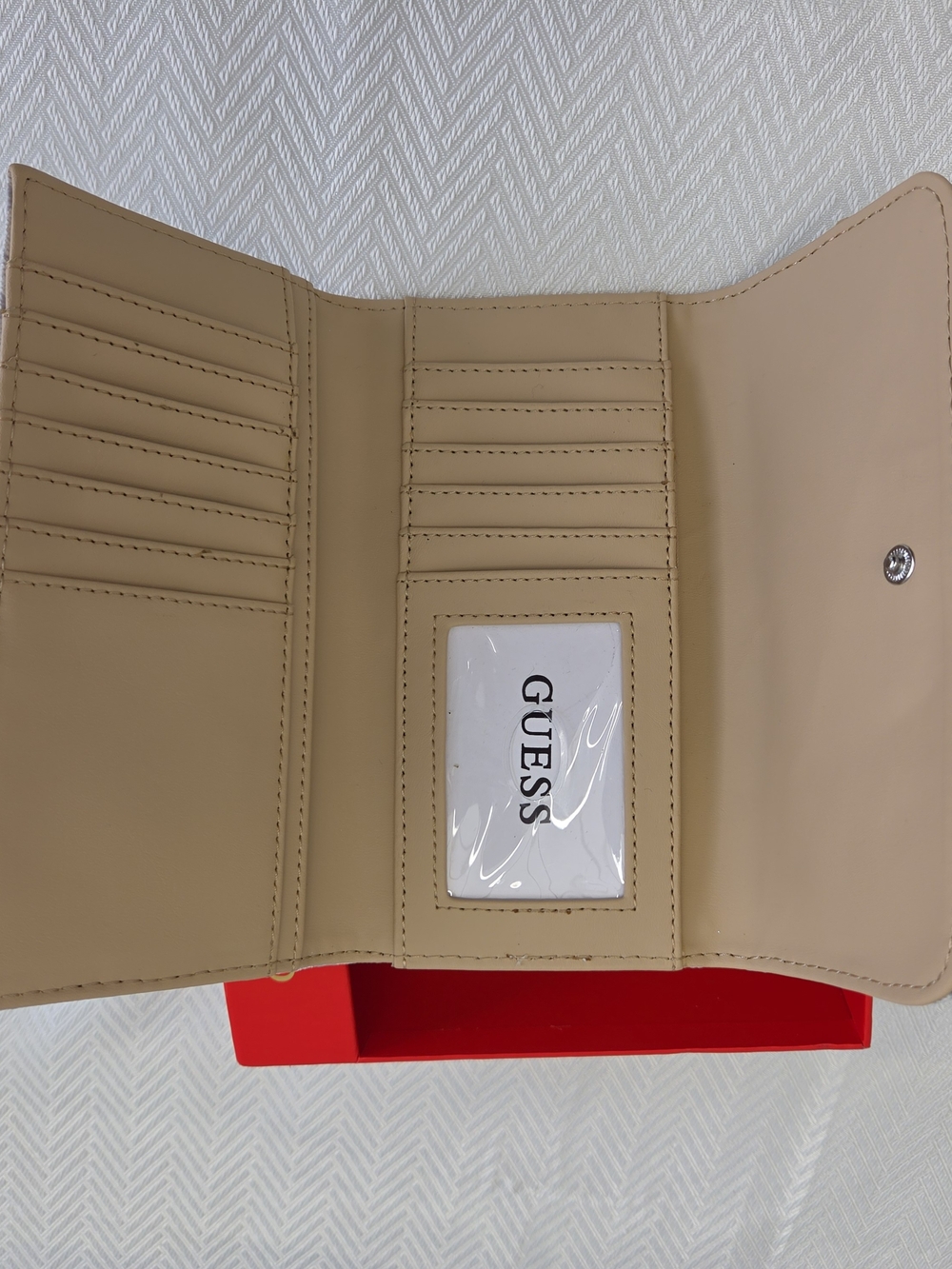 Guess Gray Monogram Zip Clutch Wallet - Picture 3 of 3